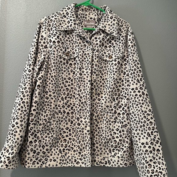 TAN JAY Stylish Leopard Print  Jacket - Picture 2 of 7